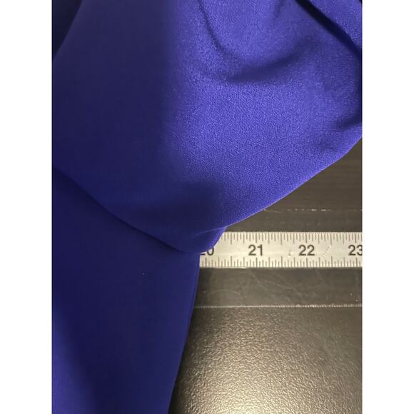 Vintage Womens Top Size 14 Blue Beaded V Neck Lined Ornate Formal Evening 90s - Picture 5 of 7